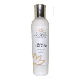 Organic Shave Cream with Aloe Coconut Oil Shea Butter Lavender Lemon 8 oz